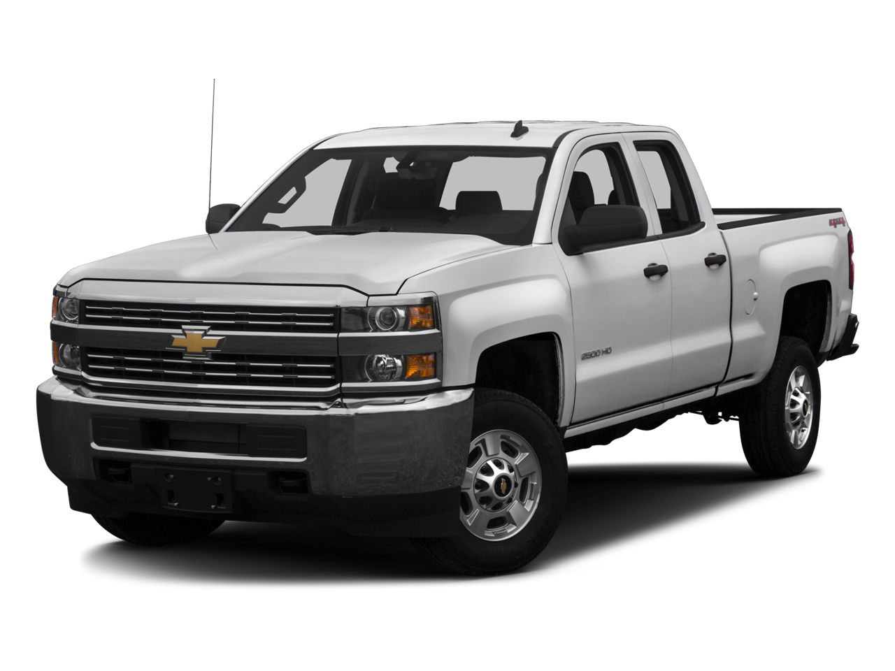 2016 Chevrolet Silverado 2500 HD LT in Summit White — front three-quarter view
